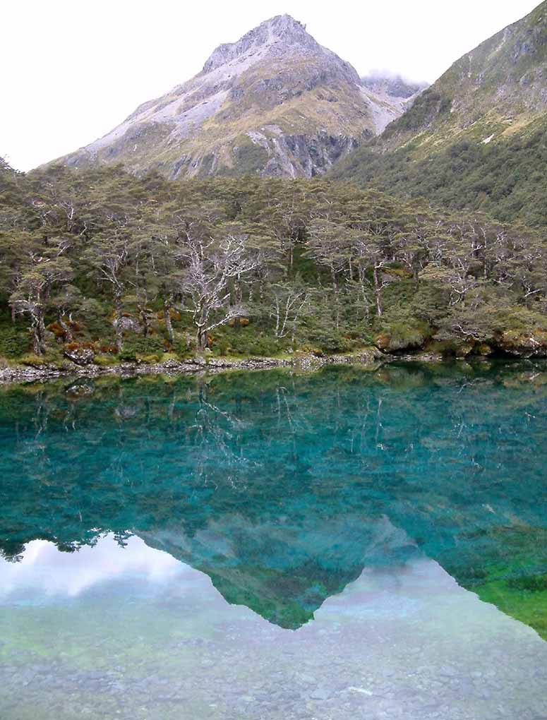 Vrldens klaraste sj Blue Lake i Nya Zeeland.