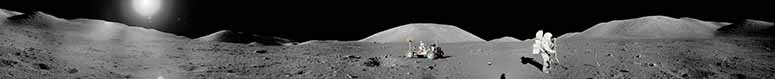 Panoramabild frn mnen, Apollo 17