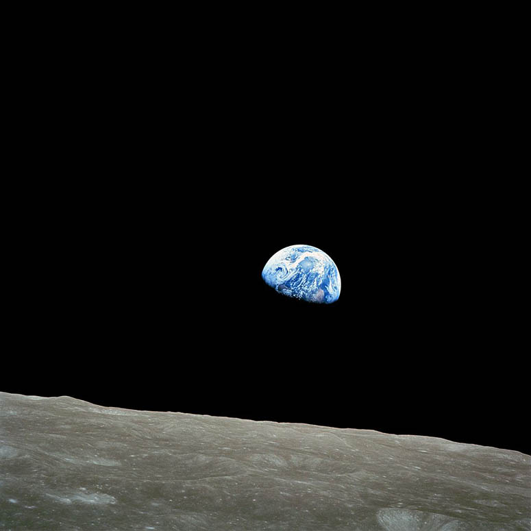 Earthrise taget frn Apollo 8