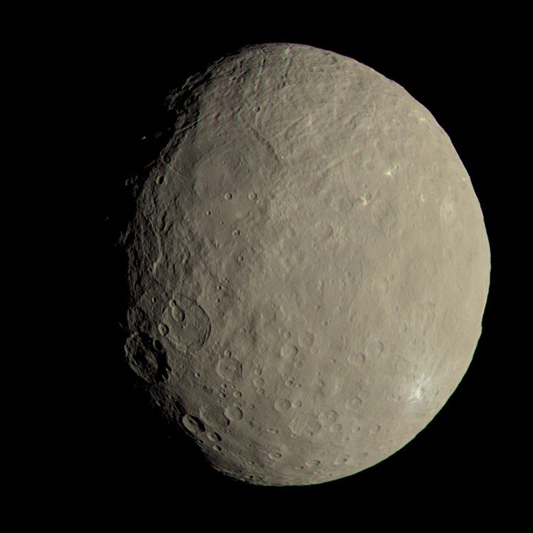 Foto p Ceres taget av Dawn