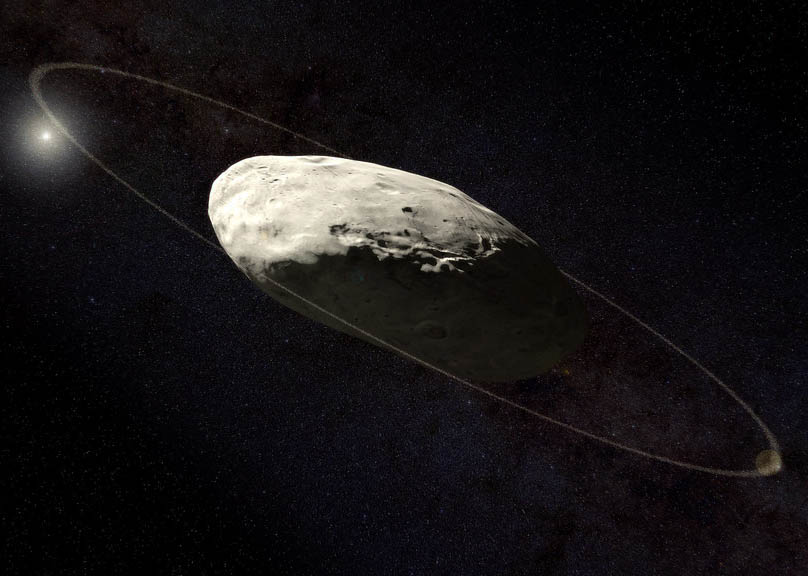 Illustration av Haumea