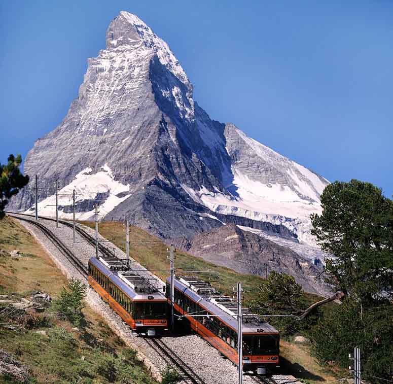 Gornergratbahn och Matterhorn