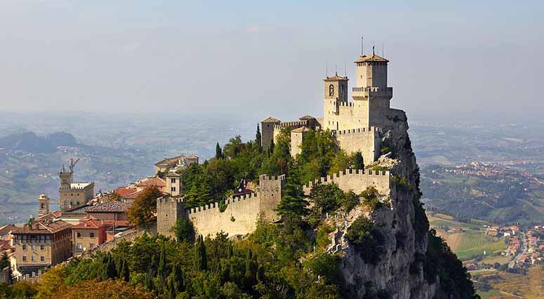 Slottet Guaita ovanfr San Marino